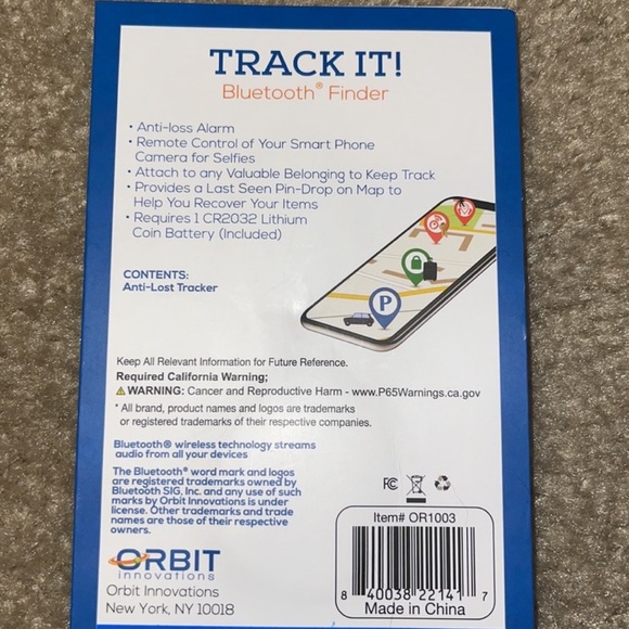 Keychain grip pop socket Track it Bluetooth finder (pink swirl or blue cheetah) - Picture 4 of 4